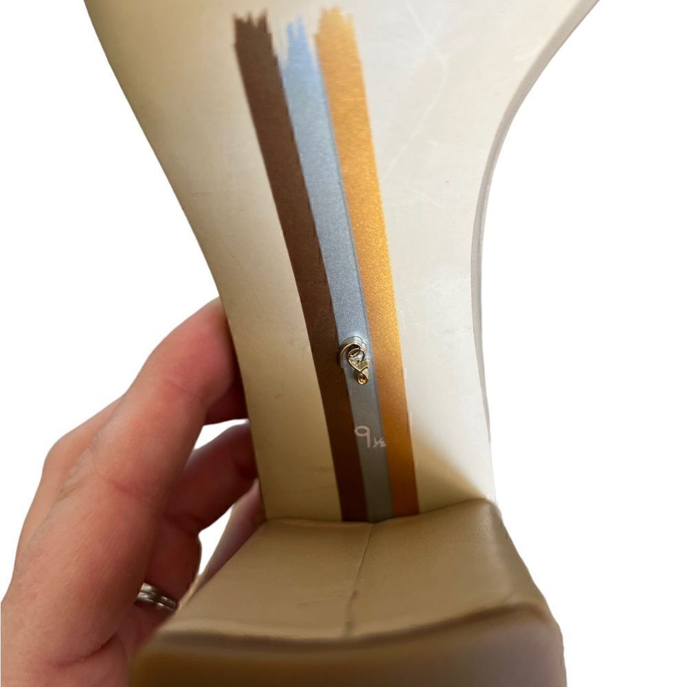 Sam Edelman Yaro Ankle Strap Sandal Block Heel Tan Size 9.5 - Picture 7 of 7